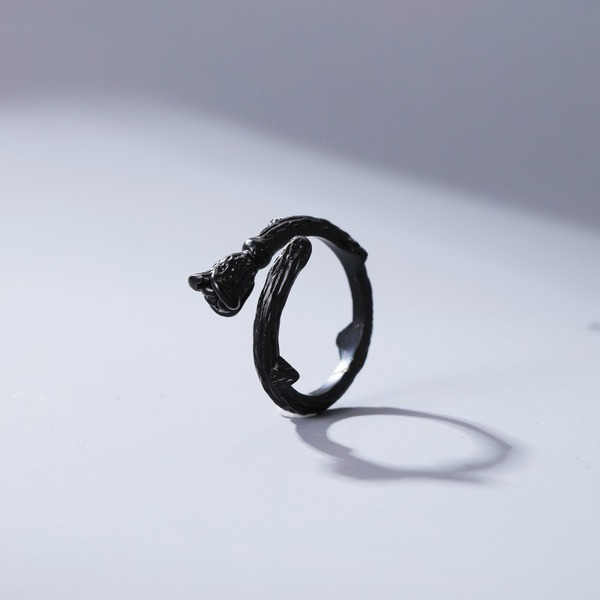 Bulk Jewelry Wholesale black copper Black Rose Ring JDC-RS-D506 Wholesale factory from China YIWU China