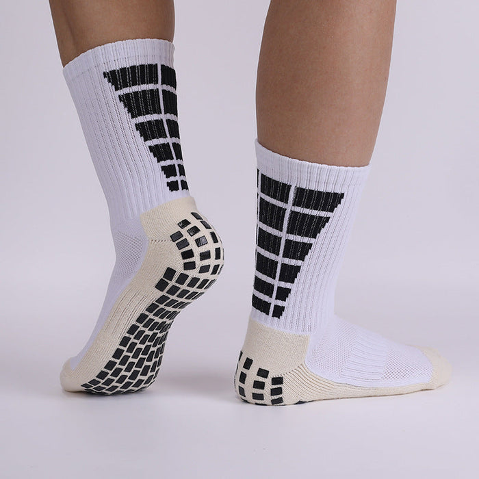 Wholesale black cotton fiber football socks JDC-SK-LZL050 Sock 两只狼 Short white One size fits all Wholesale Jewelry JoyasDeChina Joyas De China