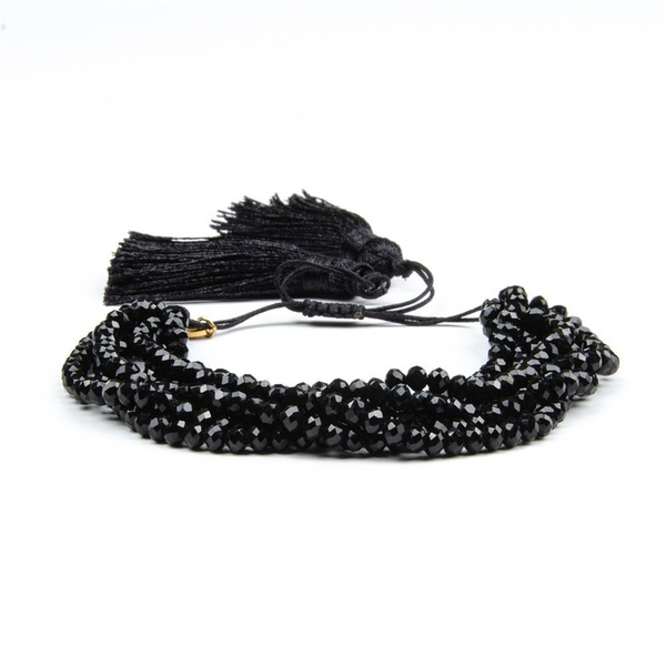 Bulk Jewelry Wholesale black crystal beaded braided geometric eye bracelet JDC-gbh322 Wholesale factory from China YIWU China