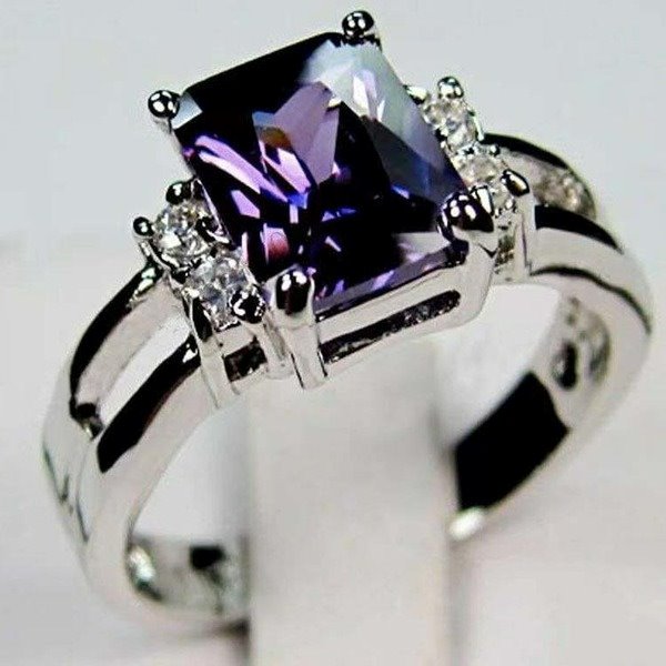 Wholesale black crystal metal rings JDC-RS-WN-012 Rings 薇妮 Wholesale Jewelry JoyasDeChina Joyas De China