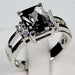 Wholesale black crystal metal rings JDC-RS-WN-012 Rings 薇妮 black 6 Wholesale Jewelry JoyasDeChina Joyas De China