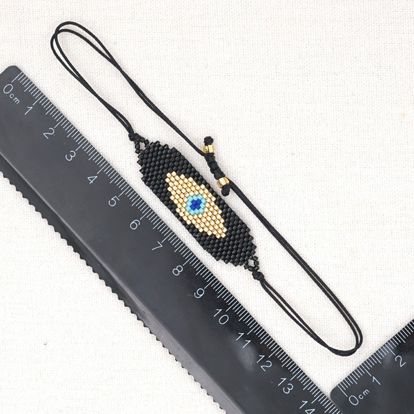 Bulk Jewelry Wholesale black devil's eye hand-woven Miyuki beads bracelet JDC-gbh345 Wholesale factory from China YIWU China
