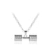 Wholesale black dumbbell alloy necklace JDC-NE-LangT011 Necklaces 阆天 Wholesale Jewelry JoyasDeChina Joyas De China