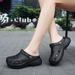 Bulk Jewelry Wholesale black EVA thick bottom hole shoes outside the height of sandals JDC-SD-GSJS001 Wholesale factory from China YIWU China