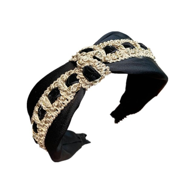 Bulk Jewelry Wholesale black fabric bow headband JDC-HD-GSFS001 Wholesale factory from China YIWU China
