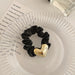 Wholesale black fabric Hair Scrunchies JDC-HS-GSHX031 Hair Scrunchies JoyasDeChina 2#gold Wholesale Jewelry JoyasDeChina Joyas De China