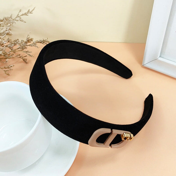 Wholesale black flannel headband (F)JDC-HD-O367 Headband 潮炫 Wholesale Jewelry JoyasDeChina Joyas De China