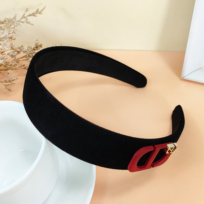 Wholesale black flannel headband (F)JDC-HD-O367 Headband 潮炫 Red label Wholesale Jewelry JoyasDeChina Joyas De China