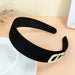 Wholesale black flannel headband (F)JDC-HD-O367 Headband 潮炫 White label Wholesale Jewelry JoyasDeChina Joyas De China