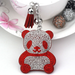 Wholesale black flannel panda keychain JDC-KC-KunHe004 Keychains 坤禾 Wholesale Jewelry JoyasDeChina Joyas De China