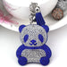 Wholesale black flannel panda keychain JDC-KC-KunHe004 Keychains 坤禾 sapphire Wholesale Jewelry JoyasDeChina Joyas De China