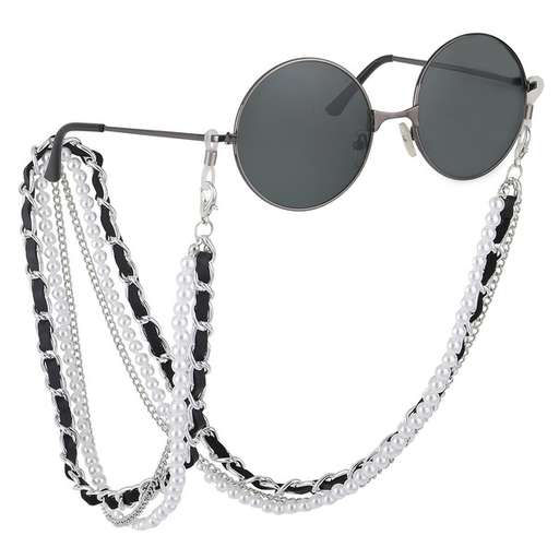 Bulk Jewelry Wholesale black heart metal non-slip eyeglass chain JDC-MC-YM012 Wholesale factory from China YIWU China