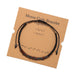 Wholesale Black Iron Stone Wood Chip Morse Code 12 Constellation Bracelet JDC-BT-ZhuJ001 Bracelet 诛积 ZJ5889 Aquarius Wholesale Jewelry JoyasDeChina Joyas De China