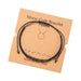 Wholesale Black Iron Stone Wood Chip Morse Code 12 Constellation Bracelet JDC-BT-ZhuJ001 Bracelet 诛积 ZJ5892 Taurus Wholesale Jewelry JoyasDeChina Joyas De China