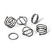 Wholesale Black Joint Stacking Combination Alloy 7 Piece Set Ring JDC-RS-F075 Rings 韩之尚 5480801 Alloy Wholesale Jewelry JoyasDeChina Joyas De China