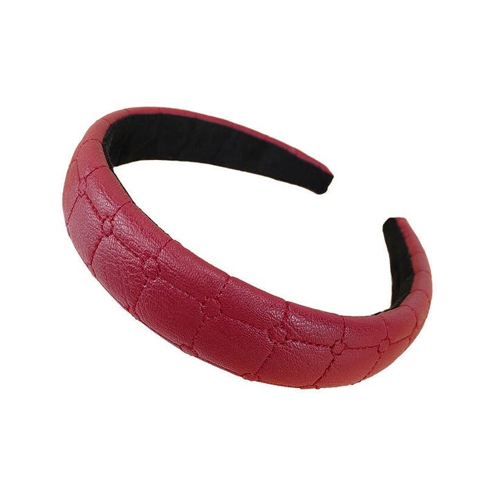 Wholesale black leather hairband JDC-HD-O346 Headband 潮炫 Wholesale Jewelry JoyasDeChina Joyas De China