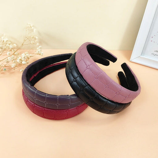 Wholesale black leather hairband JDC-HD-O346 Headband 潮炫 Wholesale Jewelry JoyasDeChina Joyas De China