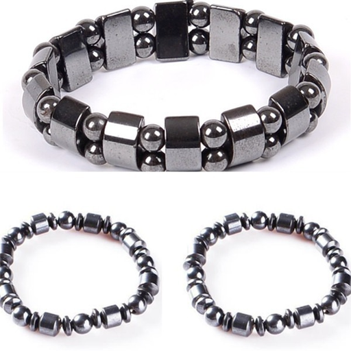 Bulk Jewelry Wholesale black magnetic material beaded elastic magnet bracelet JDC-BT-RL005 Wholesale factory from China YIWU China