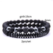 Bulk Jewelry Wholesale black natural stone inlaid zircon elastic bracelet JDC-BT-JH003 Wholesale factory from China YIWU China