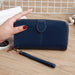 Bulk Jewelry Wholesale black oil leather ladies large capacity PU leather wallet JDC-WT-lx008 Wholesale factory from China YIWU China