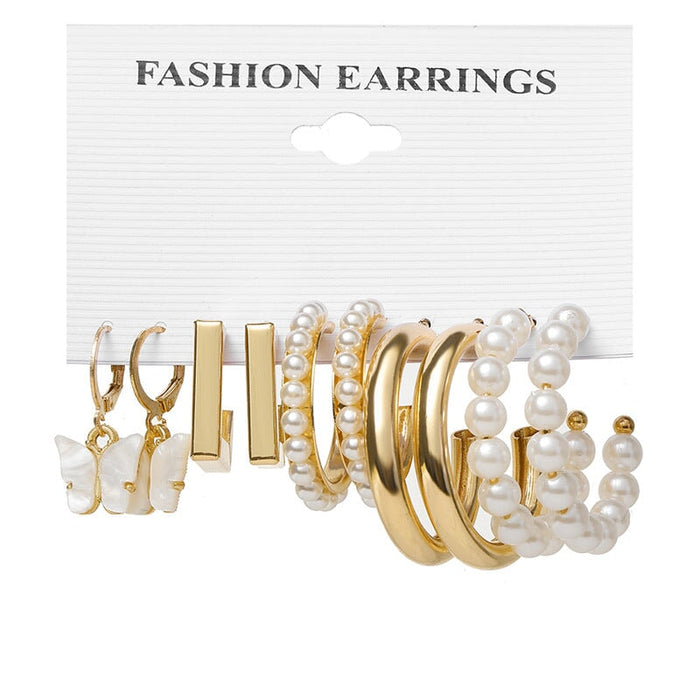 Wholesale black pearl earring set JDC-ES-F626 Earrings 韩之尚 54782 alloy Wholesale Jewelry JoyasDeChina Joyas De China