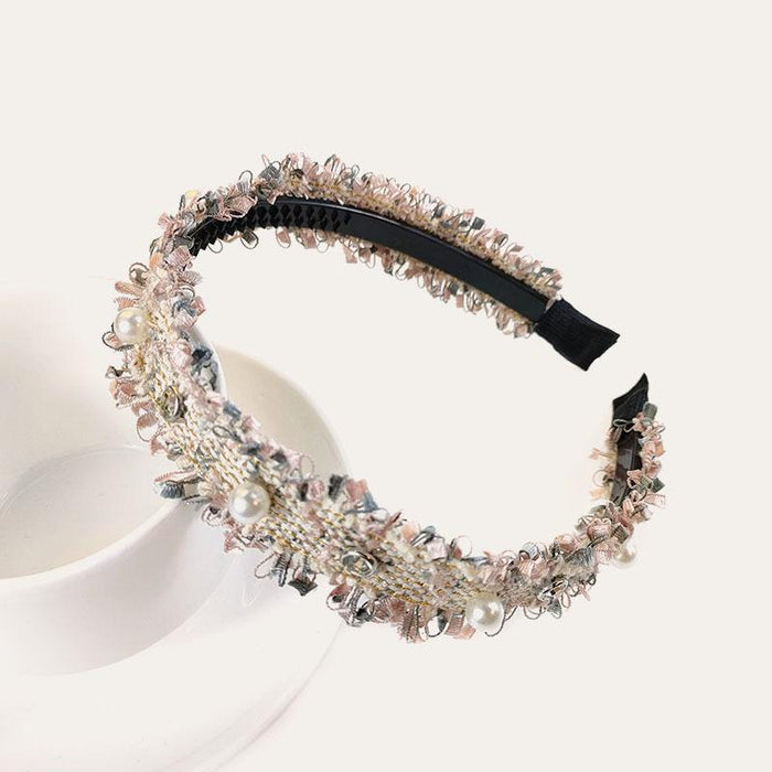 Bulk Jewelry Wholesale black pearl hair hoops JDC-HD-O072 Wholesale factory from China YIWU China