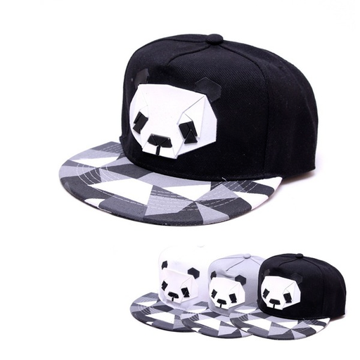 Bulk Jewelry Wholesale black polyester panda baseball cap JDC-FH-GSSQ002 Wholesale factory from China YIWU China