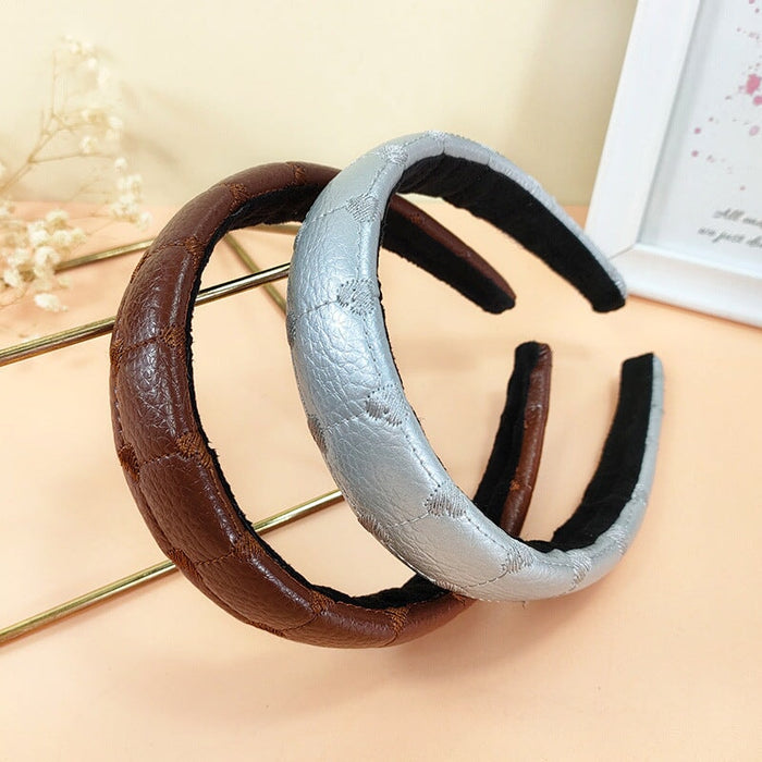 wholesale black pu leather headband JDC-HD-O353 Headband 潮炫 Wholesale Jewelry JoyasDeChina Joyas De China