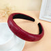 wholesale black pu leather headband JDC-HD-O353 Headband 潮炫 Red Wholesale Jewelry JoyasDeChina Joyas De China