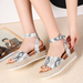 Bulk Jewelry Wholesale black PU leopard sandals women JDC-SD-GSMD001 Wholesale factory from China YIWU China