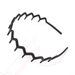 Bulk Jewelry Wholesale black resin black wide-brimmed toothed hair hoop JDC-HD-RXGS003 Wholesale factory from China YIWU China