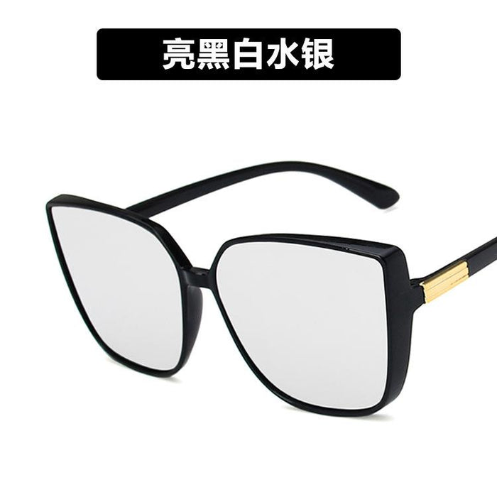 Wholesale black resin box sunglasses JDC-SG-KD013 Sunglasses JoyasDeChina Bright black and white mercury Wholesale Jewelry JoyasDeChina Joyas De China