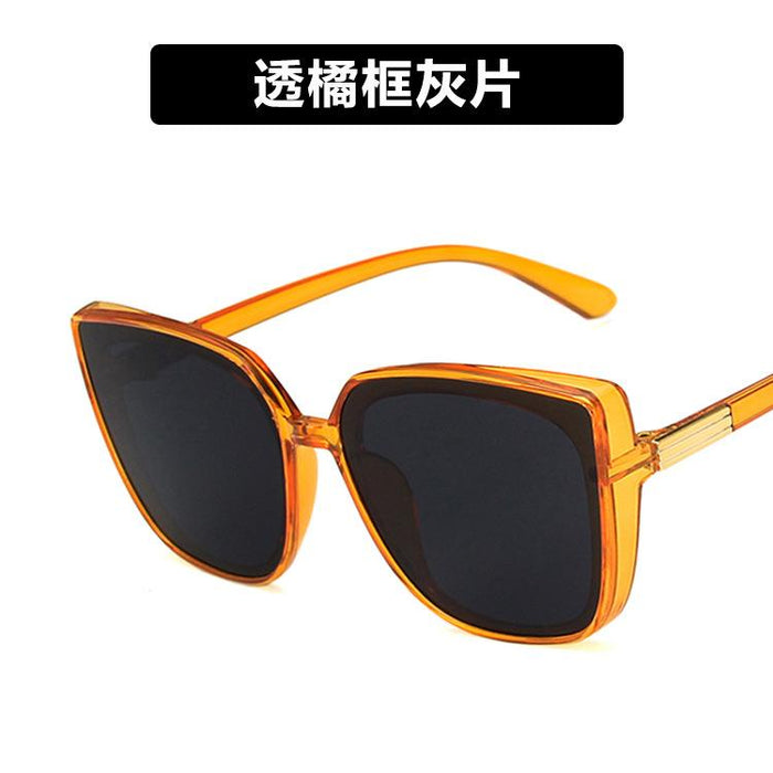 Wholesale black resin box sunglasses JDC-SG-KD013 Sunglasses JoyasDeChina Orange frame grey slice Wholesale Jewelry JoyasDeChina Joyas De China