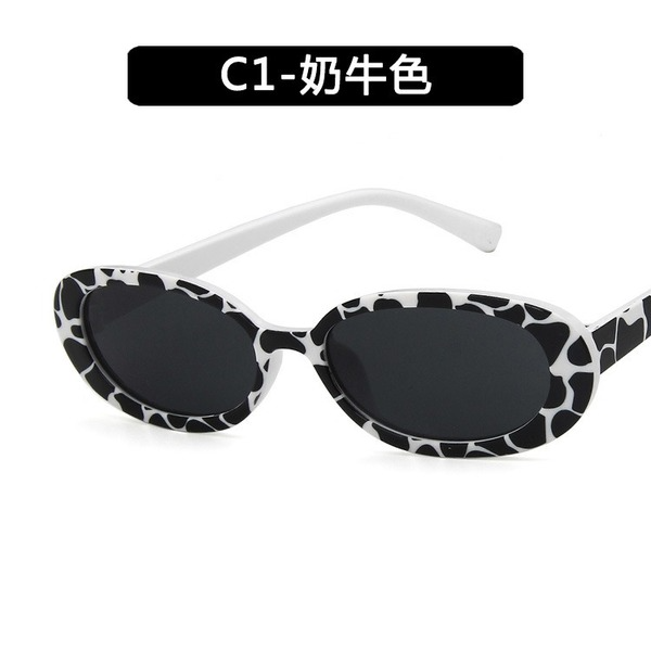 Bulk Jewelry Wholesale black resin cow color small frame sunglasses JDC-SG-KD007 Wholesale factory from China YIWU China