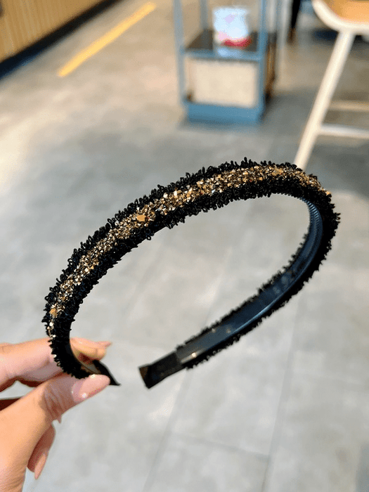 Wholesale black resin headband JDC-HD-GSMC002 Headband 曌彩 Wholesale Jewelry JoyasDeChina Joyas De China