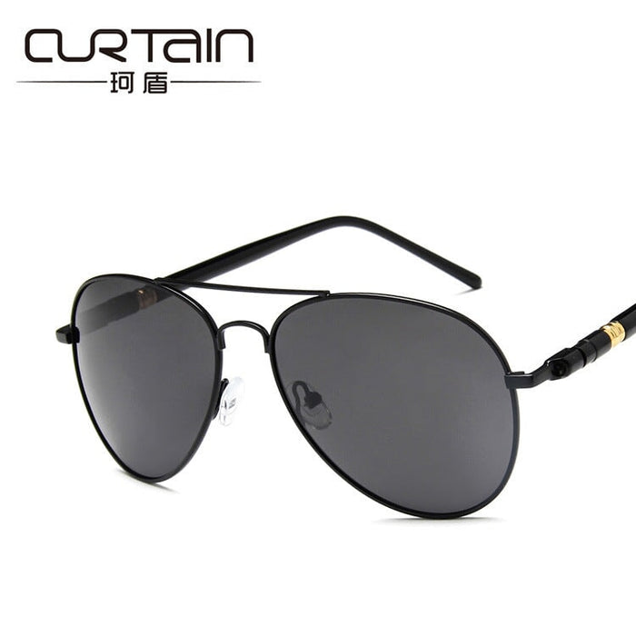 Wholesale black resin sunglasses for men JDC-SG-KD122 Sunglasses 珂盾 Black frame grey sheet Wholesale Jewelry JoyasDeChina Joyas De China