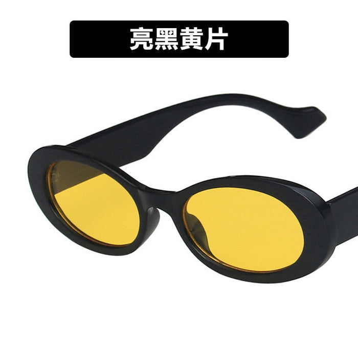 Wholesale black resin Sunglasses JDC-SG-KD126 Sunglasses 珂盾 Bright black and yellow films Metal hinge Wholesale Jewelry JoyasDeChina Joyas De China