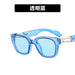 Wholesale Black Resin Sunglasses JDC-SG-KD128 Sunglasses 珂盾 Transparent blue Metal hinge Wholesale Jewelry JoyasDeChina Joyas De China