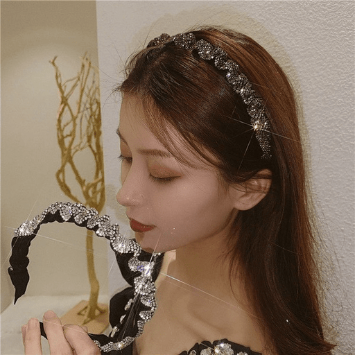 Wholesale black rhinestone baroque headband JDC-HD-GSXP011 Headband 宏鑫 Wholesale Jewelry JoyasDeChina Joyas De China