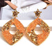 Wholesale black rhinestone beaded earrings JDC-ES-SK081 Earrings 深刻 gold Wholesale Jewelry JoyasDeChina Joyas De China