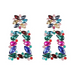 Wholesale Black Rhinestone Earrings JDC-ES-JL901 Earrings 氿乐 Wholesale Jewelry JoyasDeChina Joyas De China