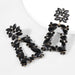 Wholesale Black Rhinestone Earrings JDC-ES-JL901 Earrings 氿乐 Black Wholesale Jewelry JoyasDeChina Joyas De China