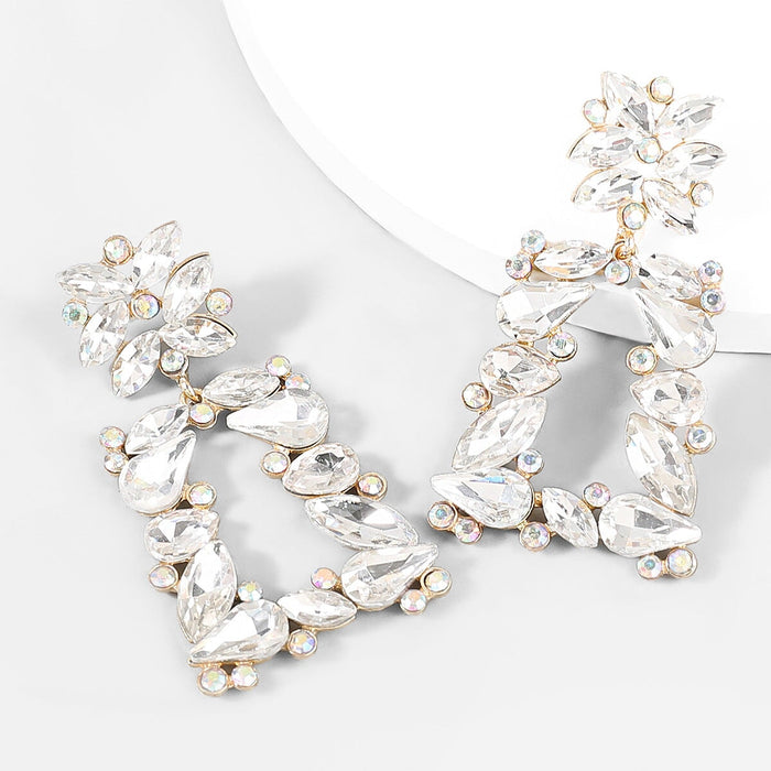 Wholesale Black Rhinestone Earrings JDC-ES-JL901 Earrings 氿乐 White Wholesale Jewelry JoyasDeChina Joyas De China