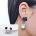 Bulk Jewelry Wholesale black soft clay umbrella chinchilla earrings JDC-ES-C044 Wholesale factory from China YIWU China