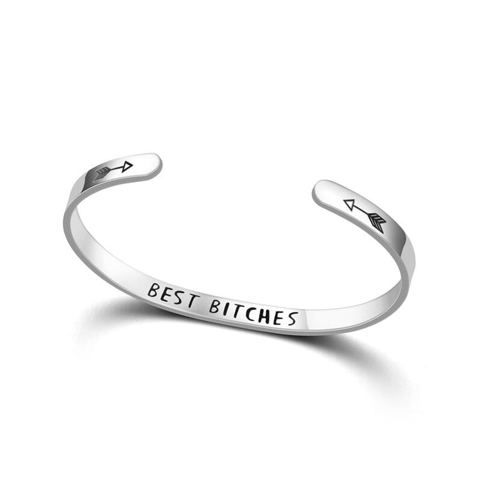 Wholesale black stainless steel bracelet JDC-BT-DingC003 Bracelets 顶潮 silver Wholesale Jewelry JoyasDeChina Joyas De China