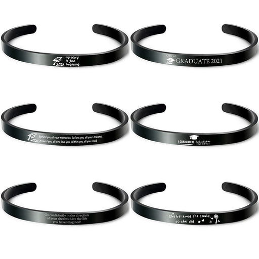 Wholesale Black Stainless Steel Graduation Season Bracelet JDC-BT-GangGu004 Bracelet 钢古 Wholesale Jewelry JoyasDeChina Joyas De China