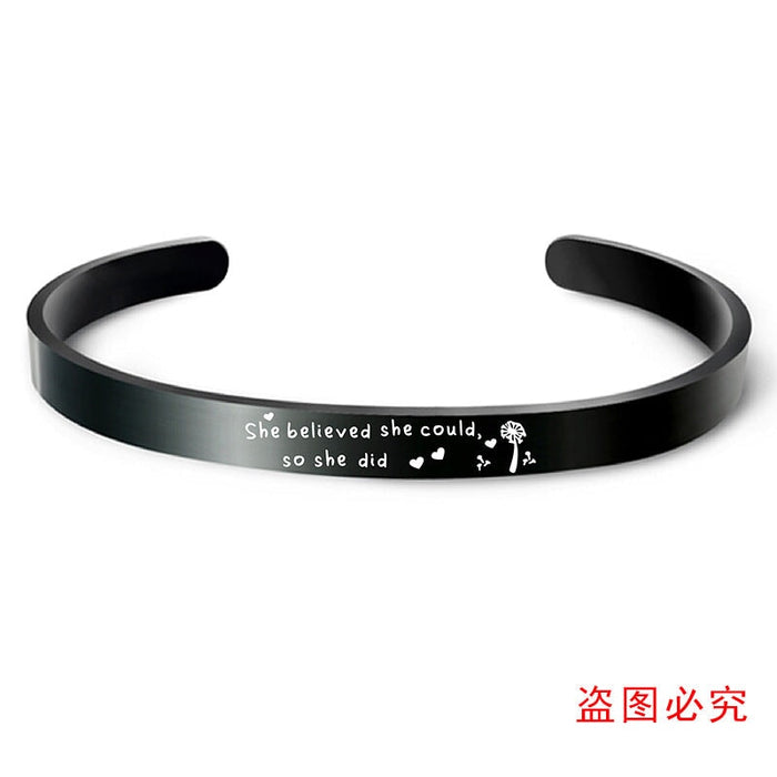 Wholesale Black Stainless Steel Graduation Season Bracelet JDC-BT-GangGu004 Bracelet 钢古 S00041 Wholesale Jewelry JoyasDeChina Joyas De China