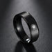 Wholesale black stainless steel ring JDC-RS-RXSFL003 Rings 尚芙乐 black 6 Wholesale Jewelry JoyasDeChina Joyas De China