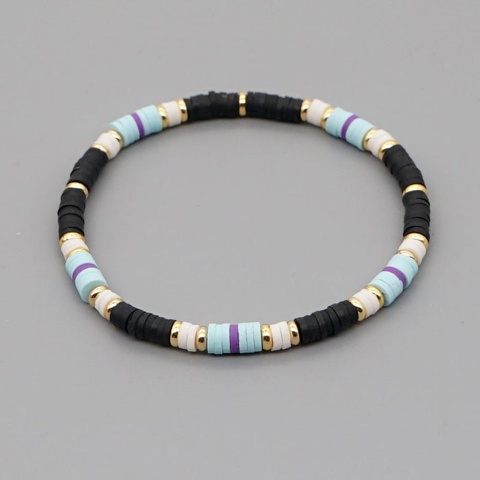 Bulk Jewelry Wholesale black stainless steel soft clay beach wind bracelet JDC-gbh325 Wholesale factory from China YIWU China