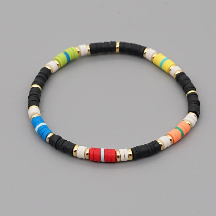 Bulk Jewelry Wholesale black stainless steel soft clay beach wind bracelet JDC-gbh325 Wholesale factory from China YIWU China
